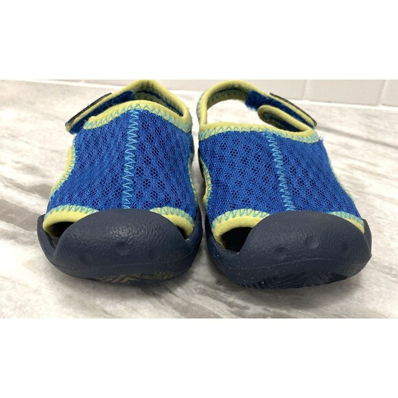 Crocs Swiftwater Slingback Kids C6 Blue Water Shoes Dual Comfort Beach Vacation - Picture 5 of 10